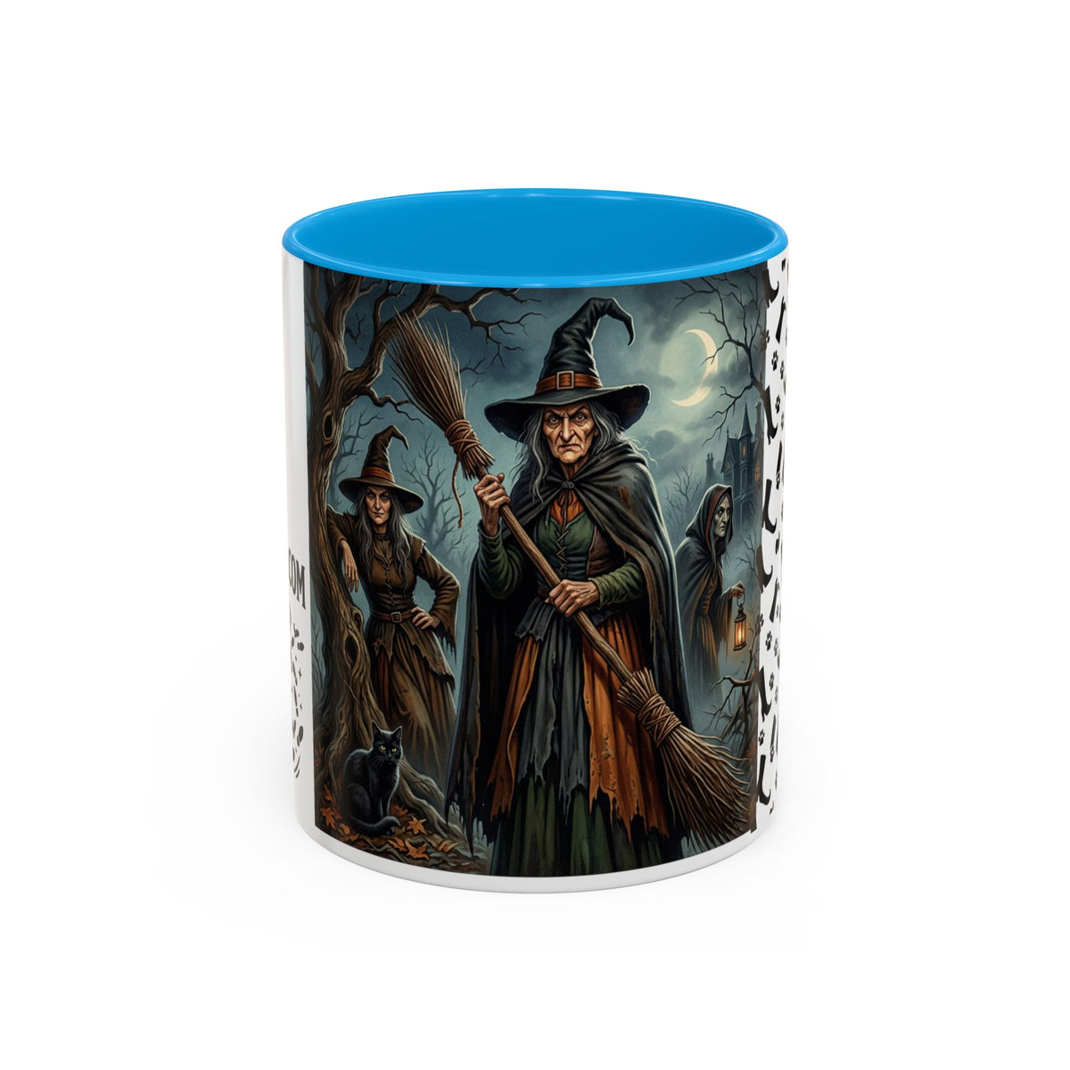 Witches Night Ceramic Mug — Spooky Witch Coven Halloween Coffee Cup (11oz/15oz)