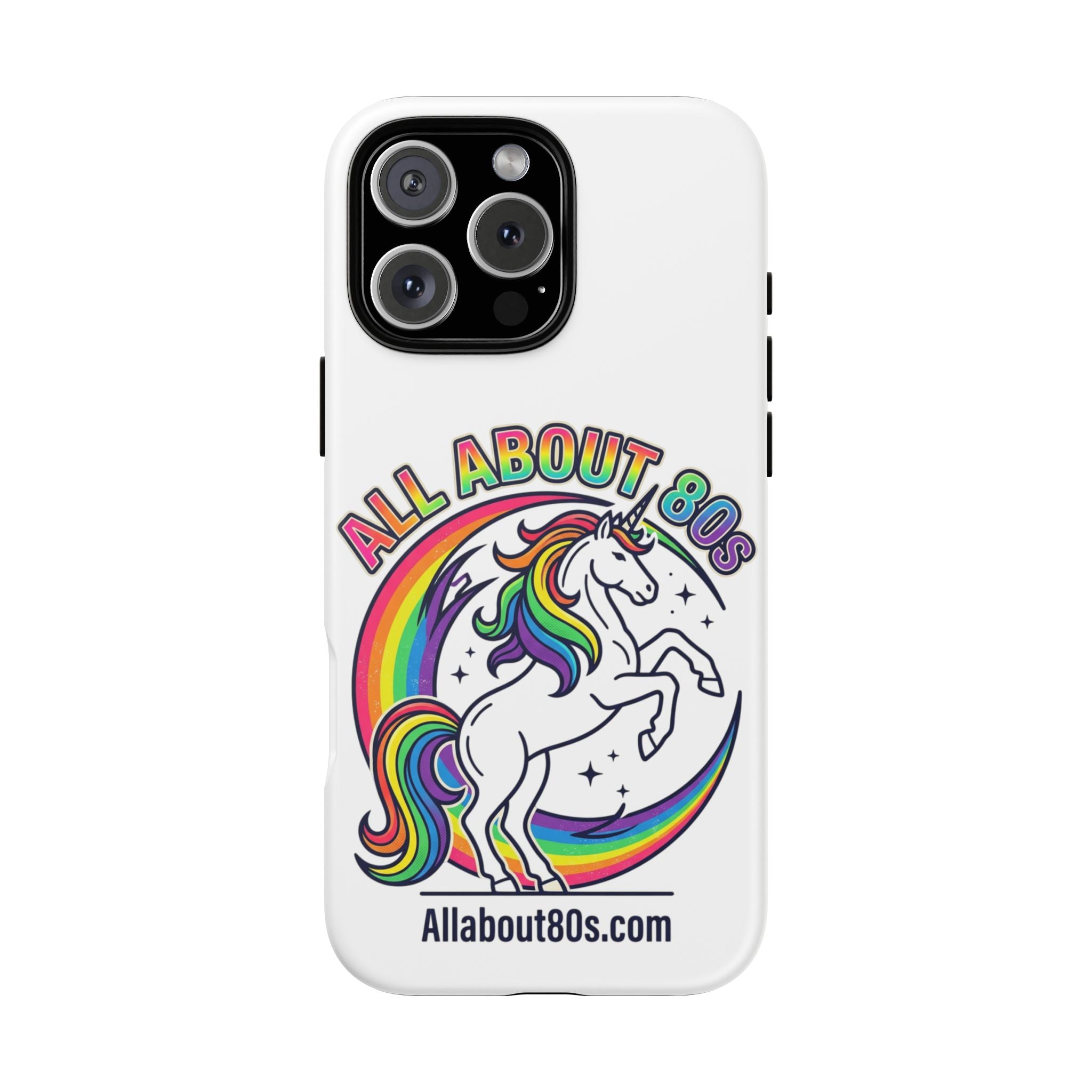 All About 80s Rainbow Unicorn Phone Case