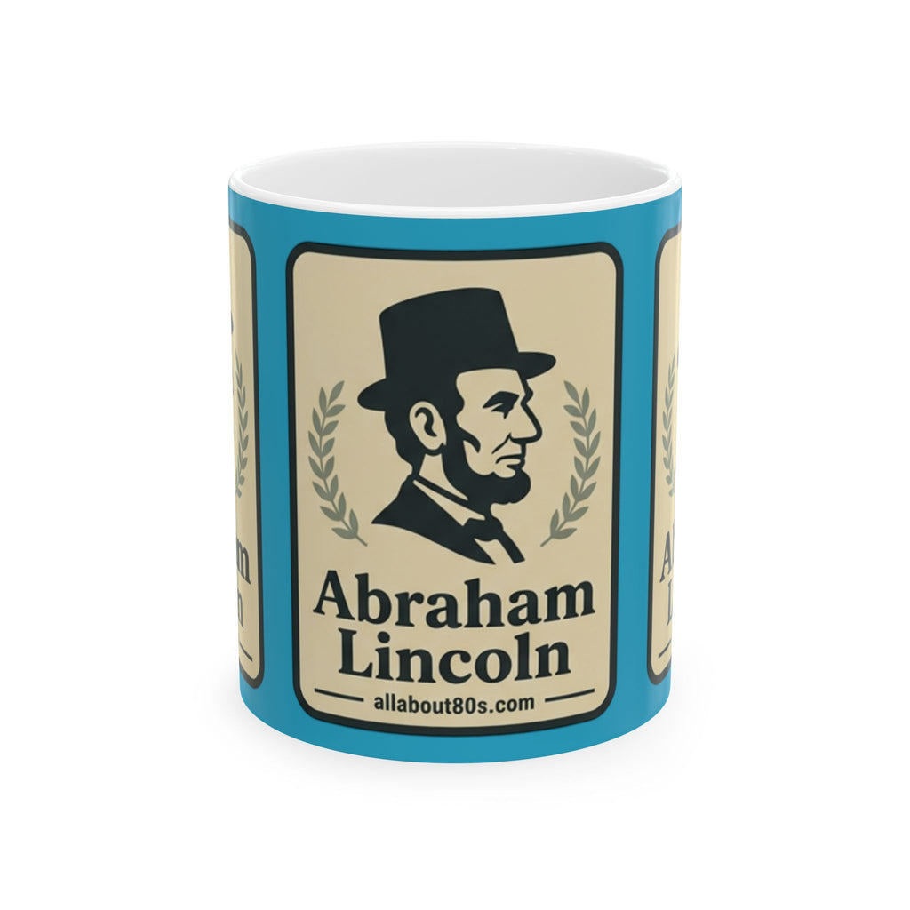Lincoln Portrait Ceramic Mug – Vintage Abe Lincoln Coffee Cup (11oz, 15oz)