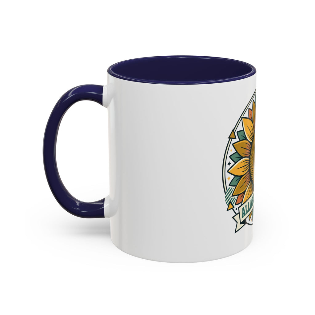 Sunflower Logo Coffee Mug — AllAbout80s.com Accent Ceramic Mug (11/15oz)