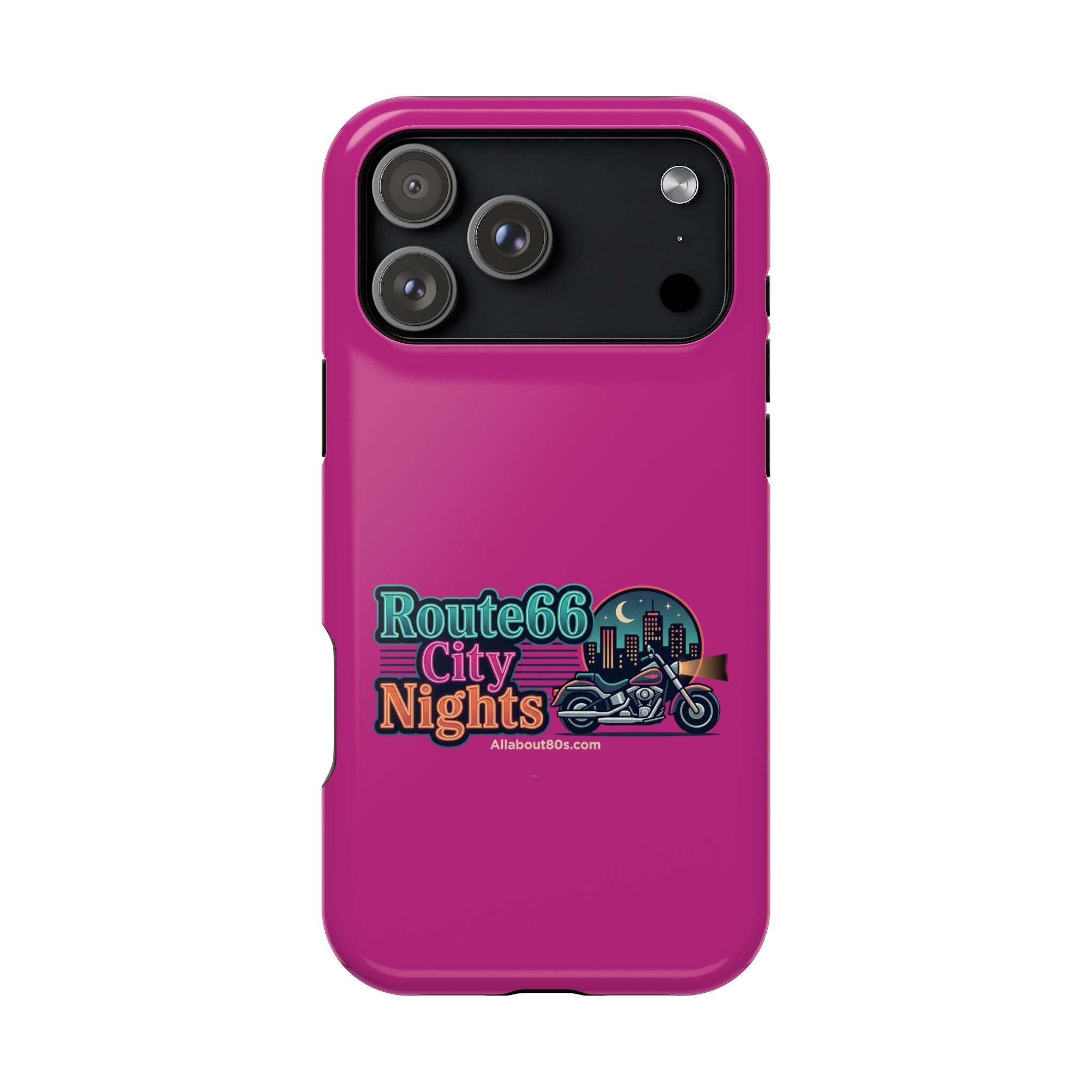 Phone Case — 'Route 66 City Nights' Magnetic Impact-Resistant Case