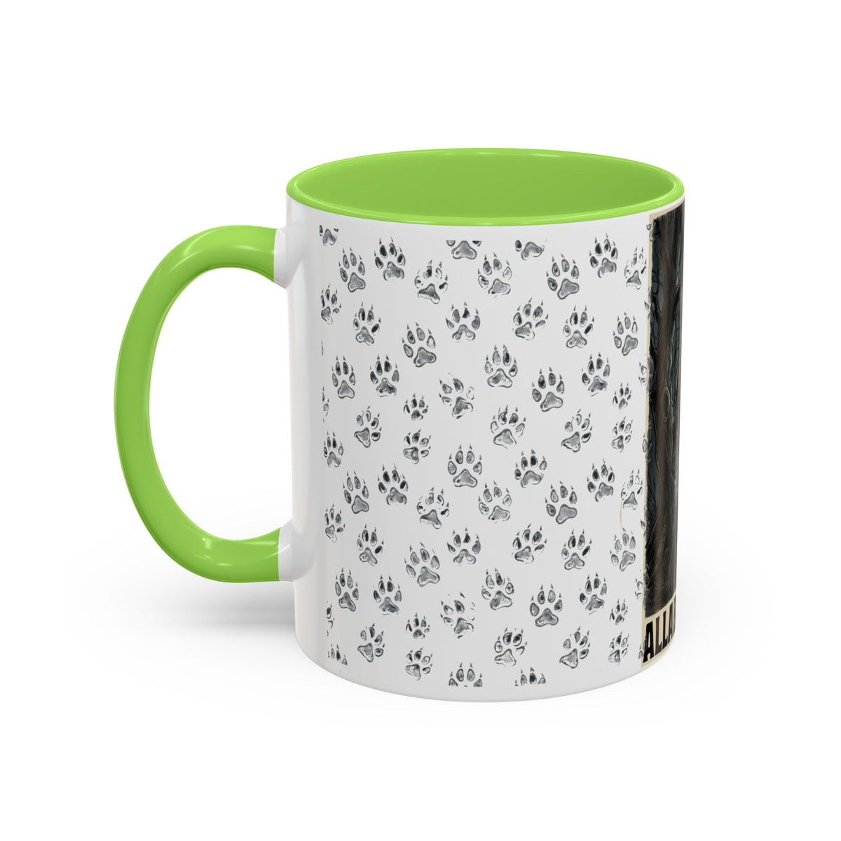 Werewolf Pawprint Mug — Gothic Moonlit Monster Coffee Cup (11oz & 15oz)