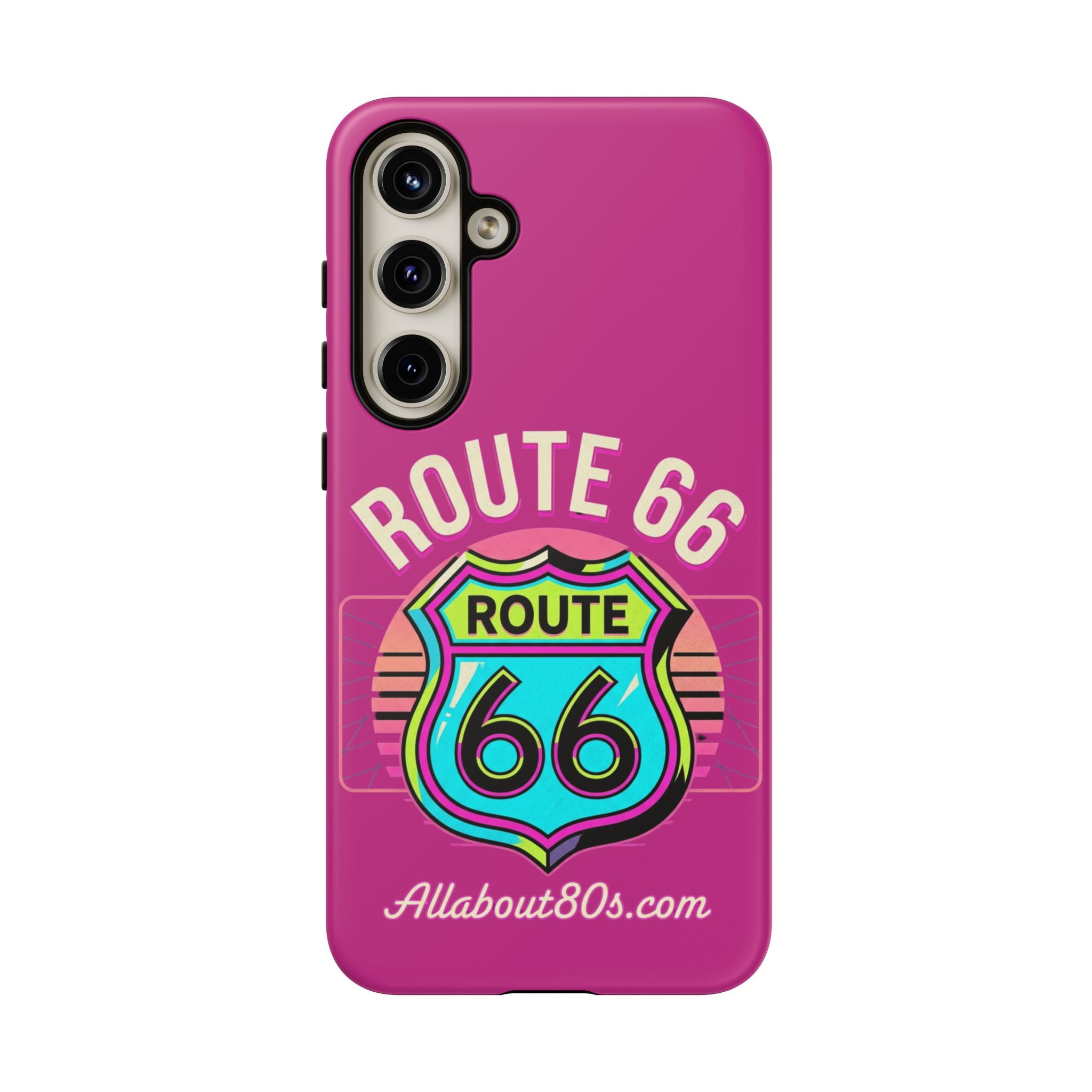 Route 66 Phone Case — Retro Neon Road Trip iPhone Cover