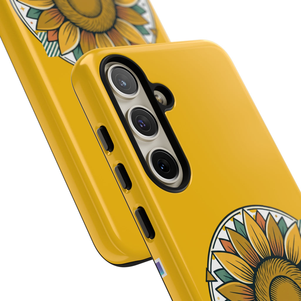 Sunflower Logo Phone Case — AllAbout80s.com Yellow Protective Cover
