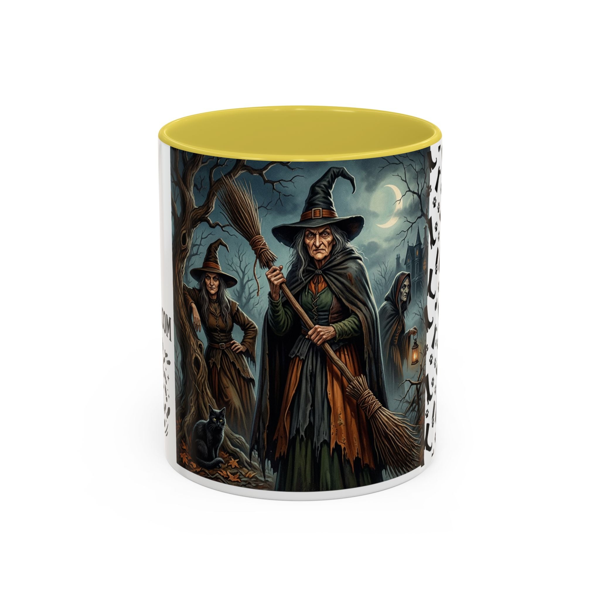 Witches Night Ceramic Mug — Spooky Witch Coven Halloween Coffee Cup (11oz/15oz)