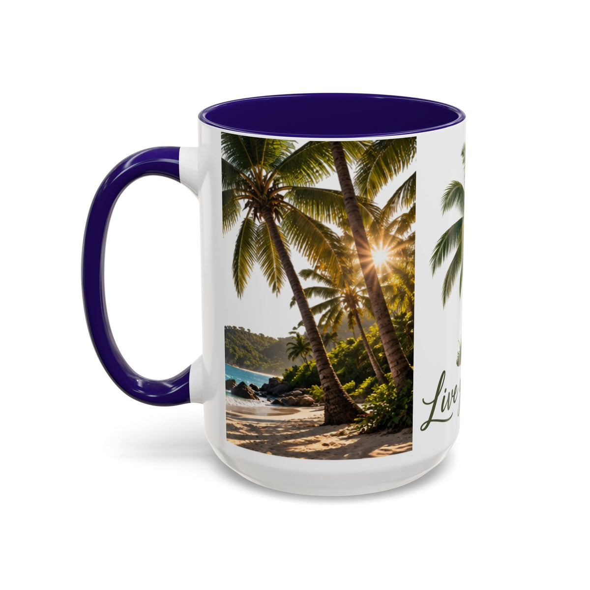 Live Your Dreams Palm Tree Mug
