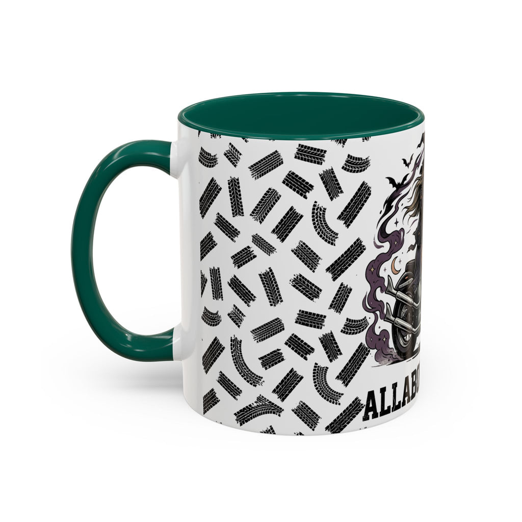 Witch Biker Mug – Motorcycle Witch Coffee Cup (11oz/15oz)