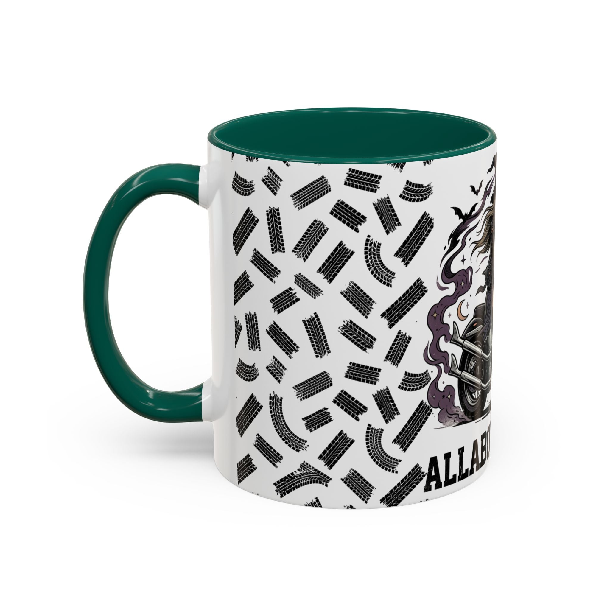Witch Biker Mug – Motorcycle Witch Coffee Cup (11oz/15oz)