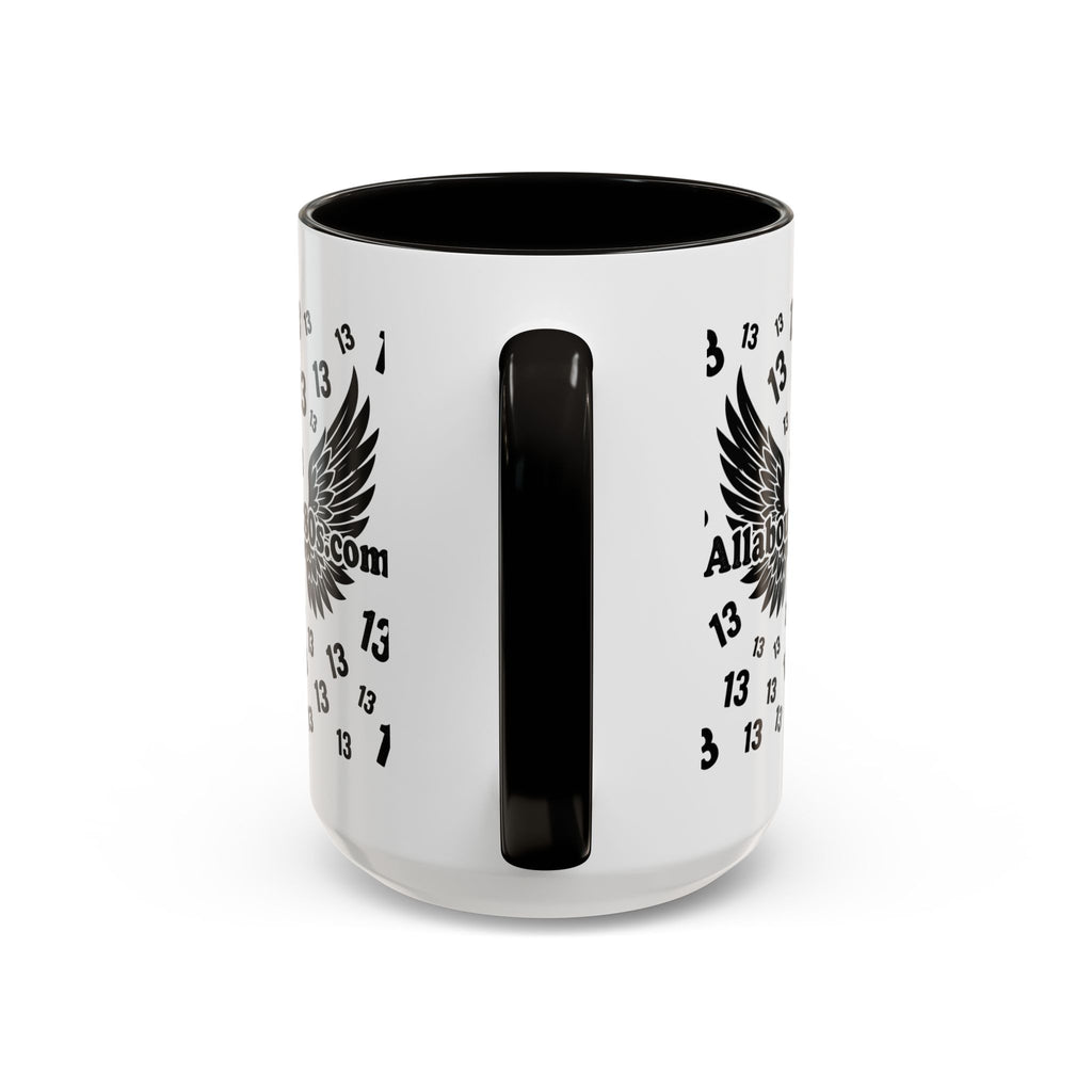 Number 13 Accent Mug — Bold Sports-Style Ceramic Coffee Cup (11oz/15oz)
