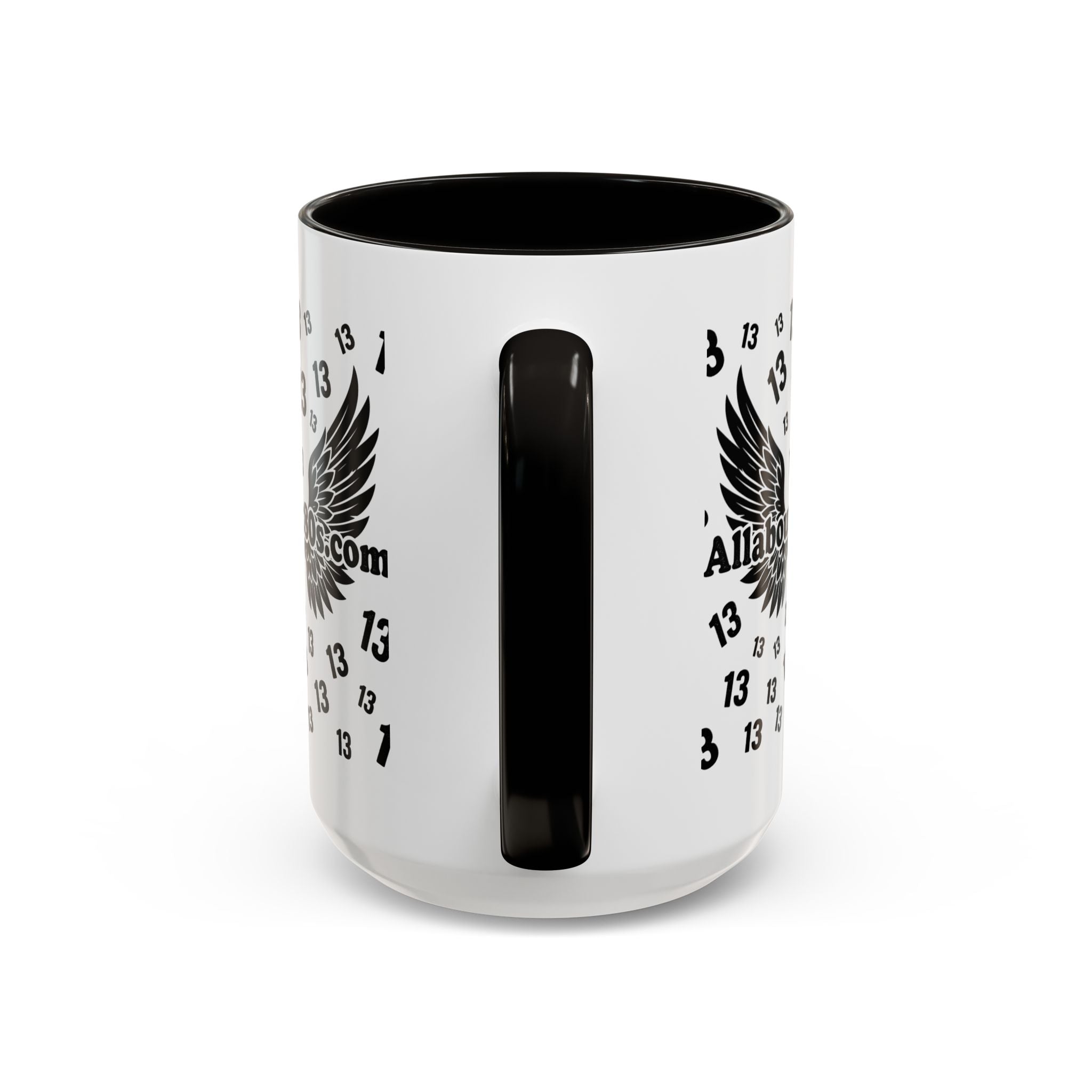 Number 13 Accent Mug — Bold Sports-Style Ceramic Coffee Cup (11oz/15oz)