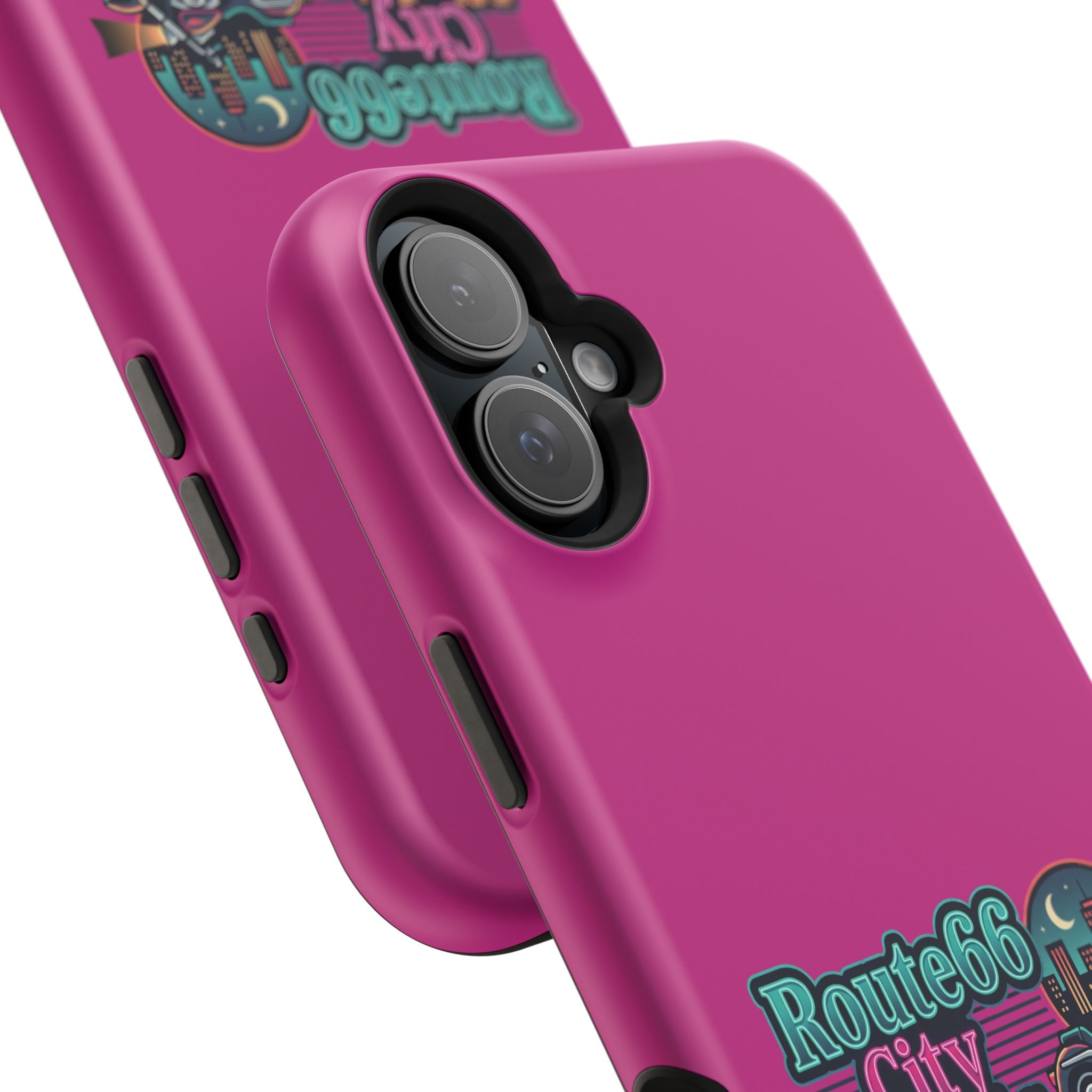 Phone Case — 'Route 66 City Nights' Magnetic Impact-Resistant Case