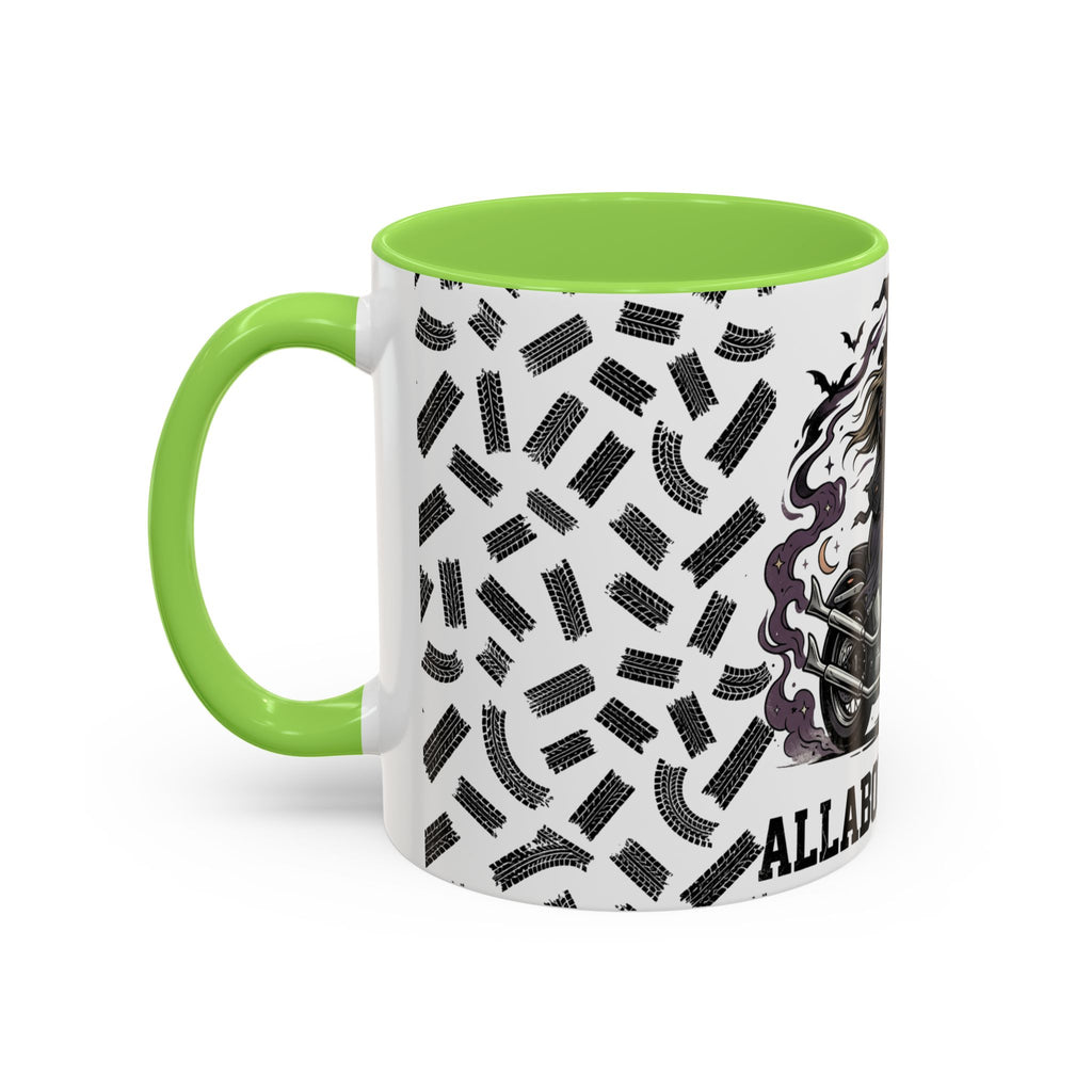 Witch Biker Mug – Motorcycle Witch Coffee Cup (11oz/15oz)