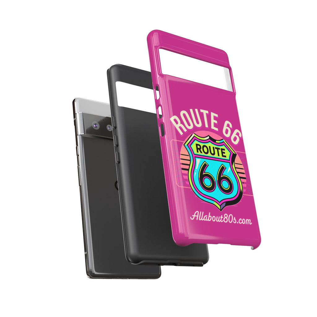 Route 66 Phone Case — Retro Neon Road Trip iPhone Cover