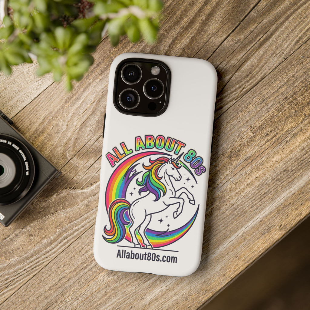 All About 80s Rainbow Unicorn Phone Case