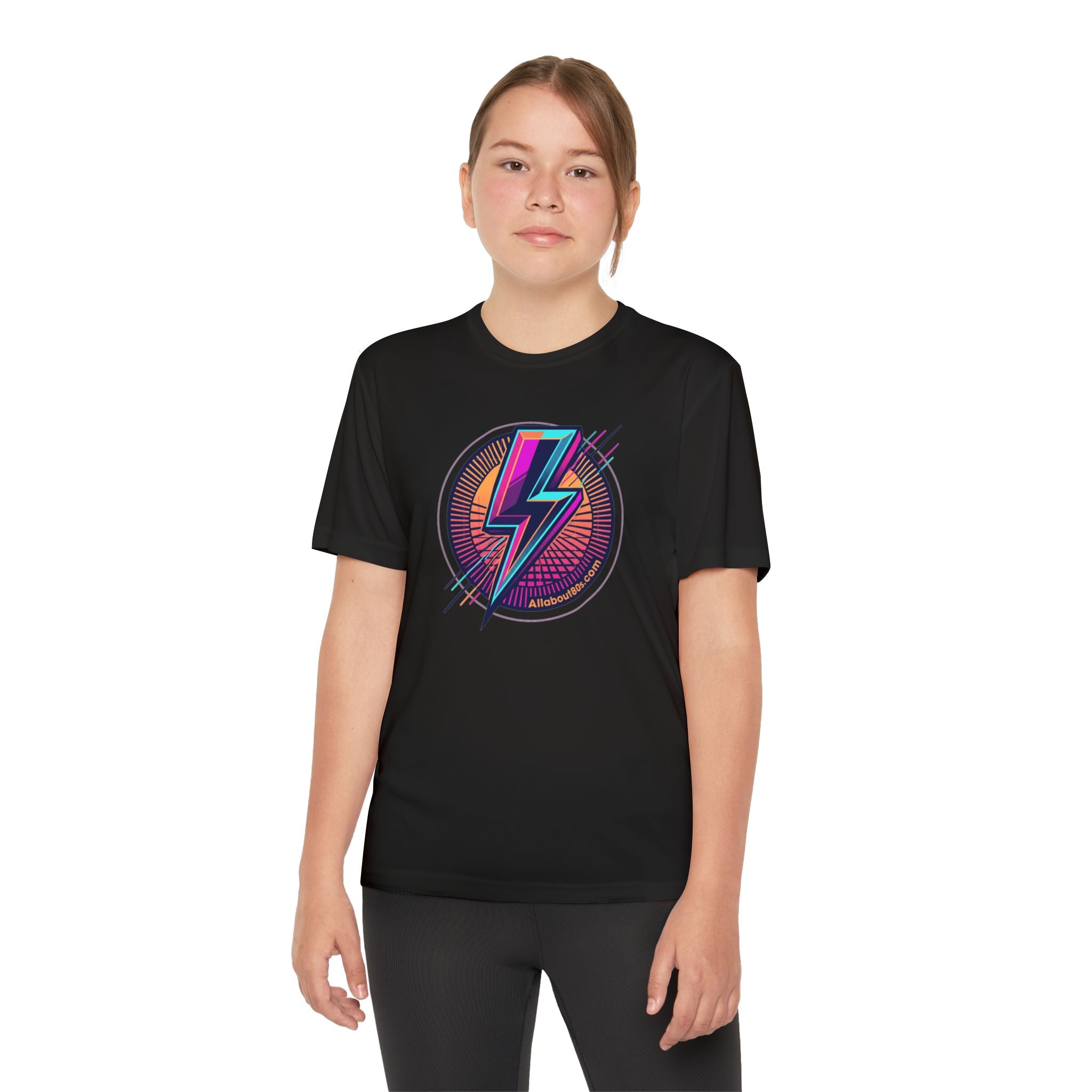 Youth Lightning Bolt Tee – Retro 80s AllAbout80s.com Graphic Shirt