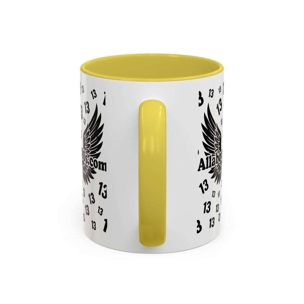 Number 13 Accent Mug — Bold Sports-Style Ceramic Coffee Cup (11oz/15oz)