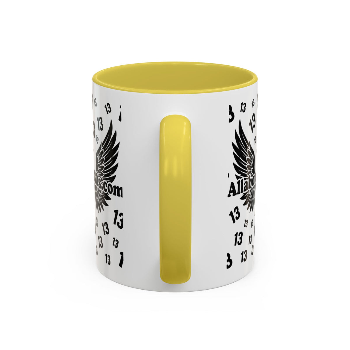 Number 13 Accent Mug — Bold Sports-Style Ceramic Coffee Cup (11oz/15oz)