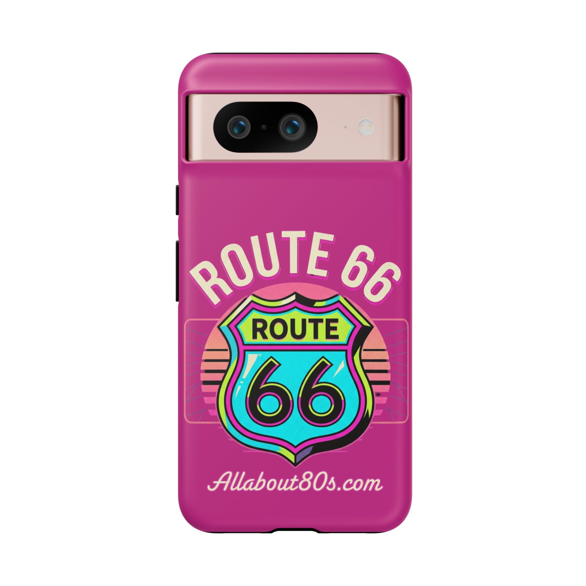 Route 66 Phone Case — Retro Neon Road Trip iPhone Cover