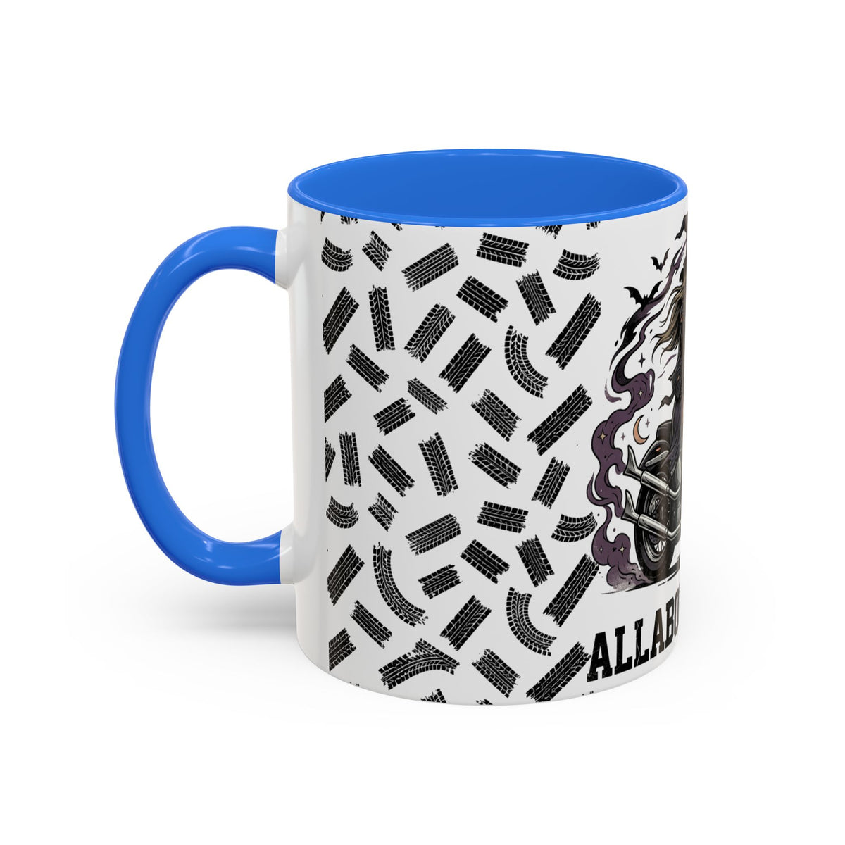 Witch Biker Mug – Motorcycle Witch Coffee Cup (11oz/15oz)