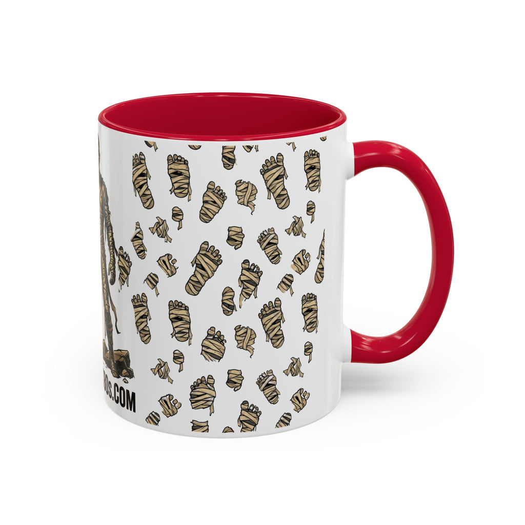 Mummy Pattern Coffee Mug (11oz & 15oz) – Retro Monster Tea Cup with AllAbout80s.com Design