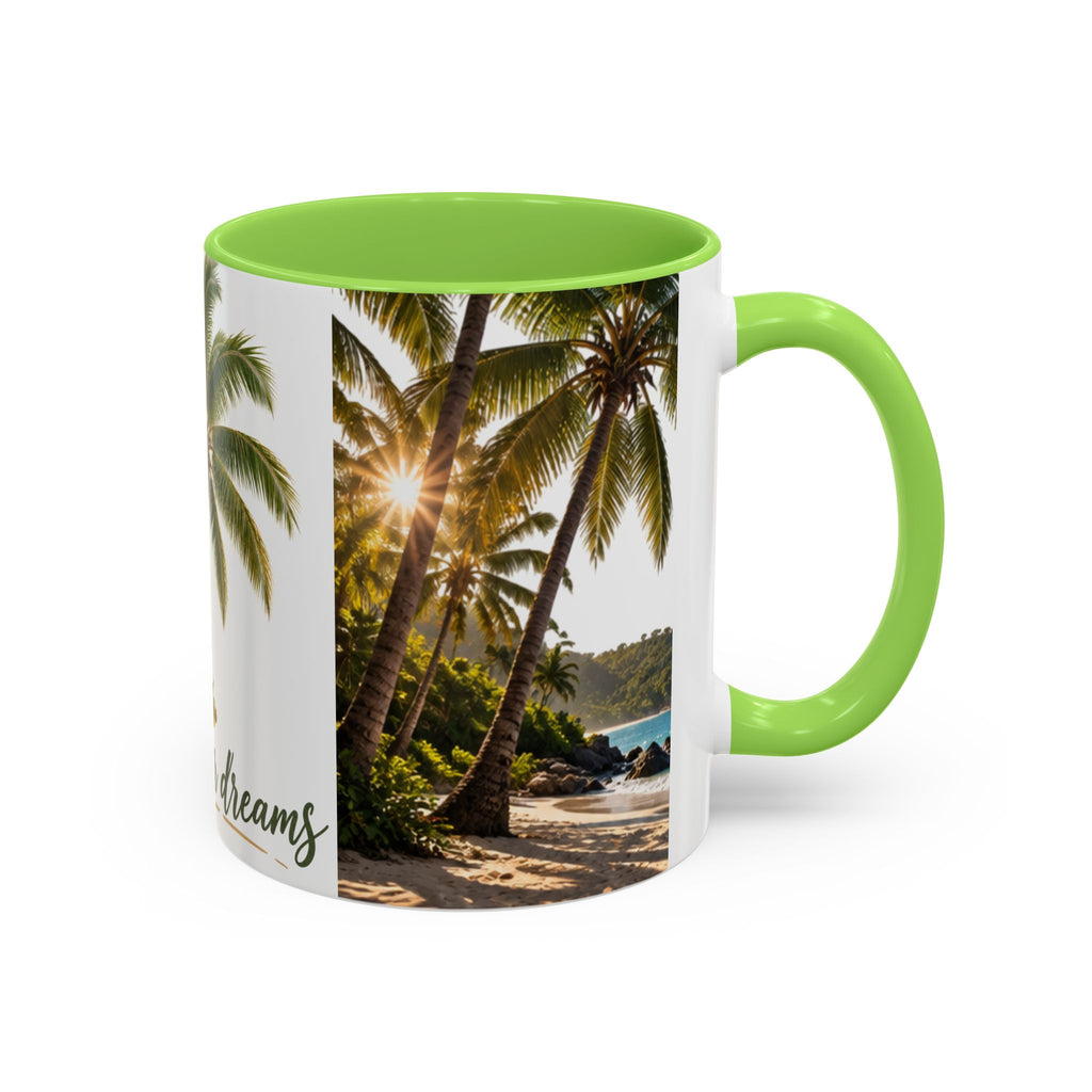 Live Your Dreams Palm Tree Mug