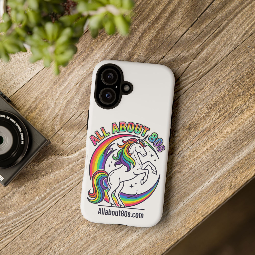 All About 80s Rainbow Unicorn Phone Case