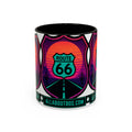 Route 66 Sunset Mug — Retro Neon Travel Coffee Cup (11oz & 15oz)