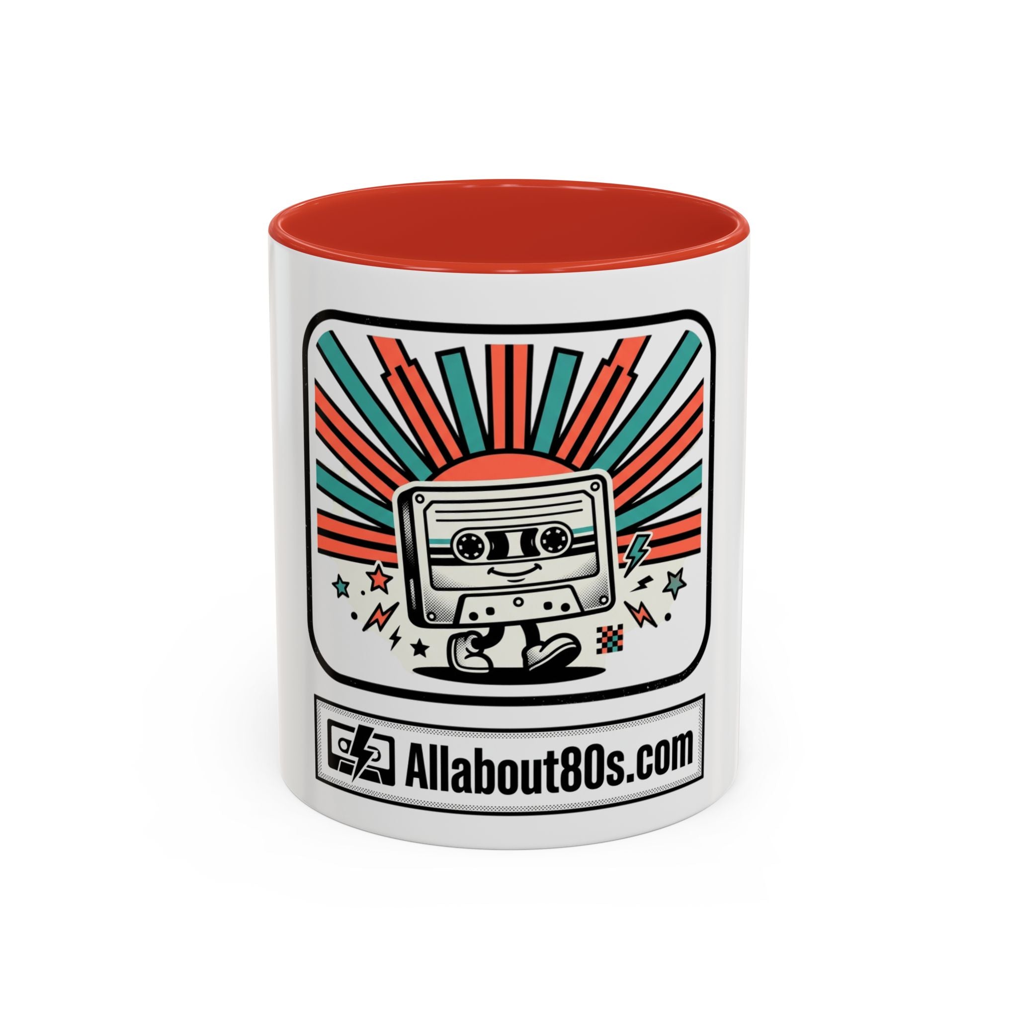 Allabout80s.com Retro Logo Accent Coffee Mug (11/15oz)