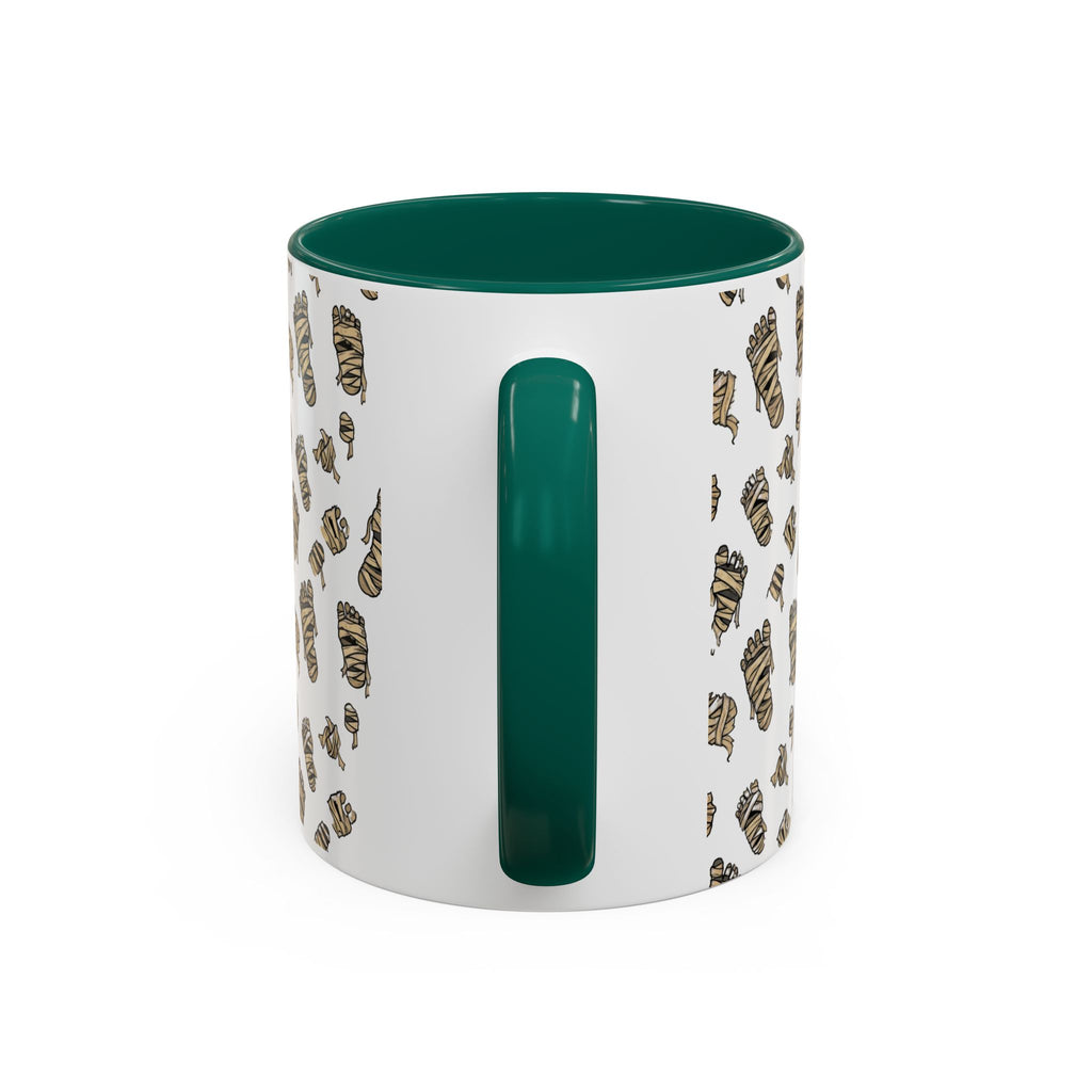 Mummy Pattern Coffee Mug (11oz & 15oz) – Retro Monster Tea Cup with AllAbout80s.com Design