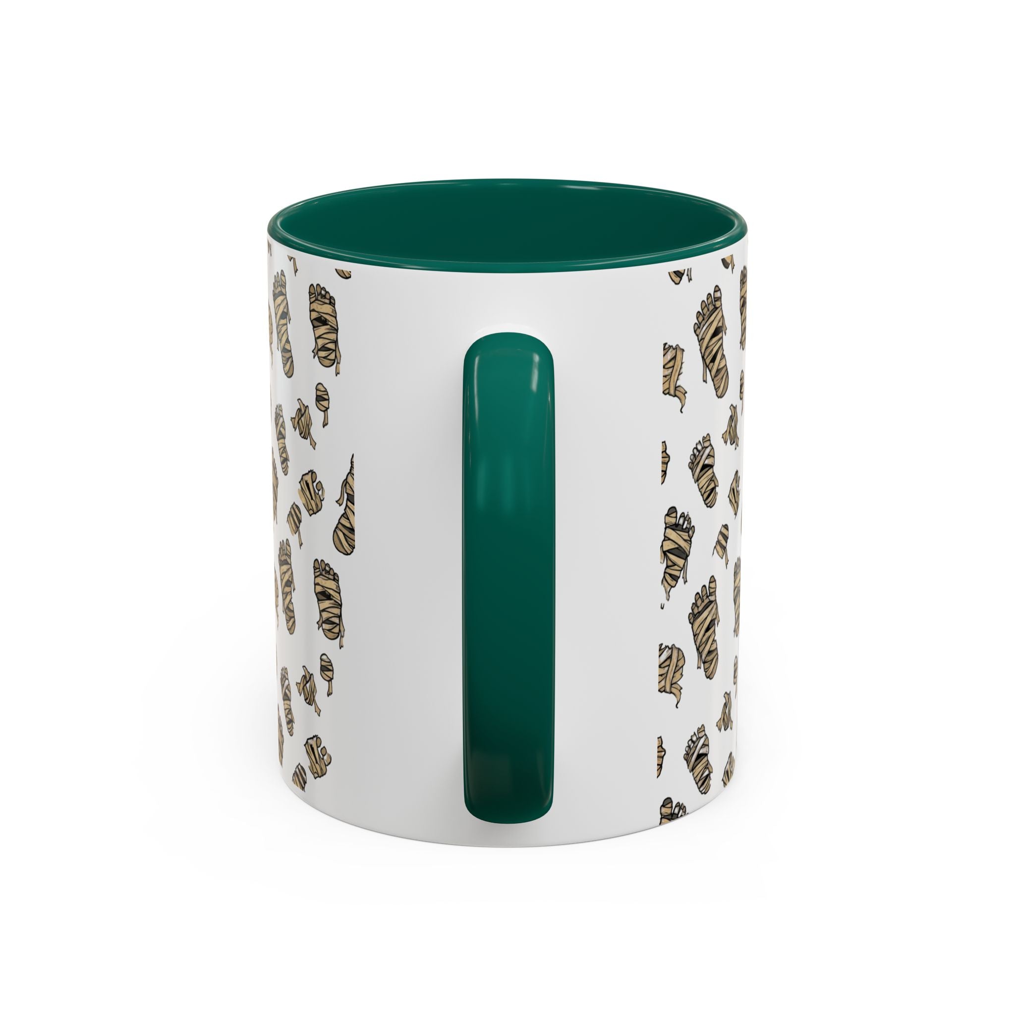 Mummy Pattern Coffee Mug (11oz & 15oz) – Retro Monster Tea Cup with AllAbout80s.com Design