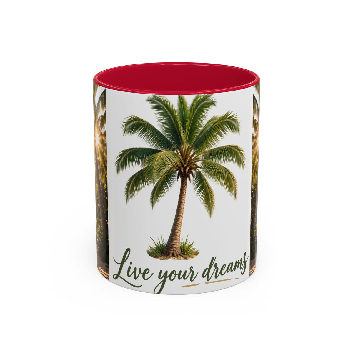 Live Your Dreams Palm Tree Mug