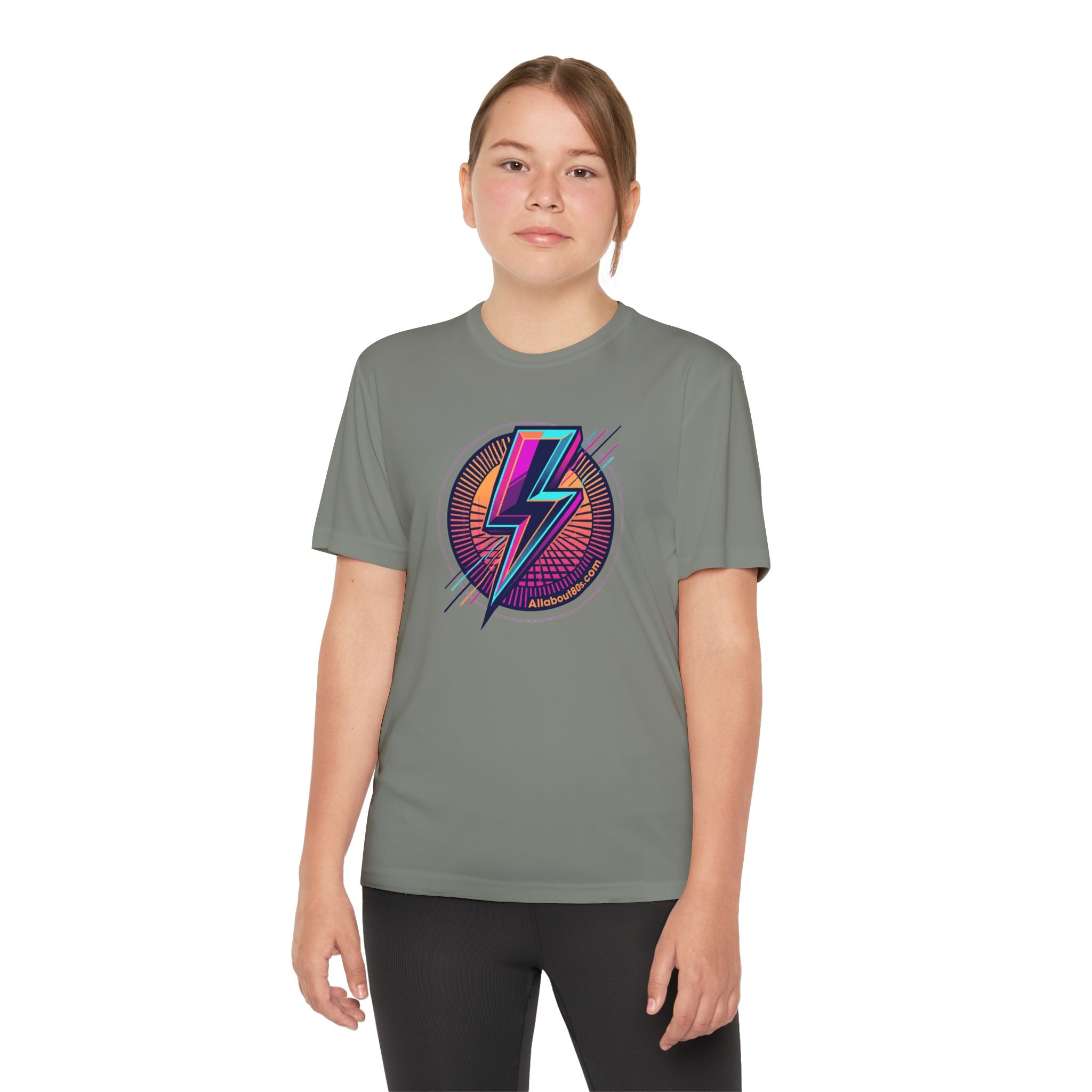 Youth Lightning Bolt Tee – Retro 80s AllAbout80s.com Graphic Shirt