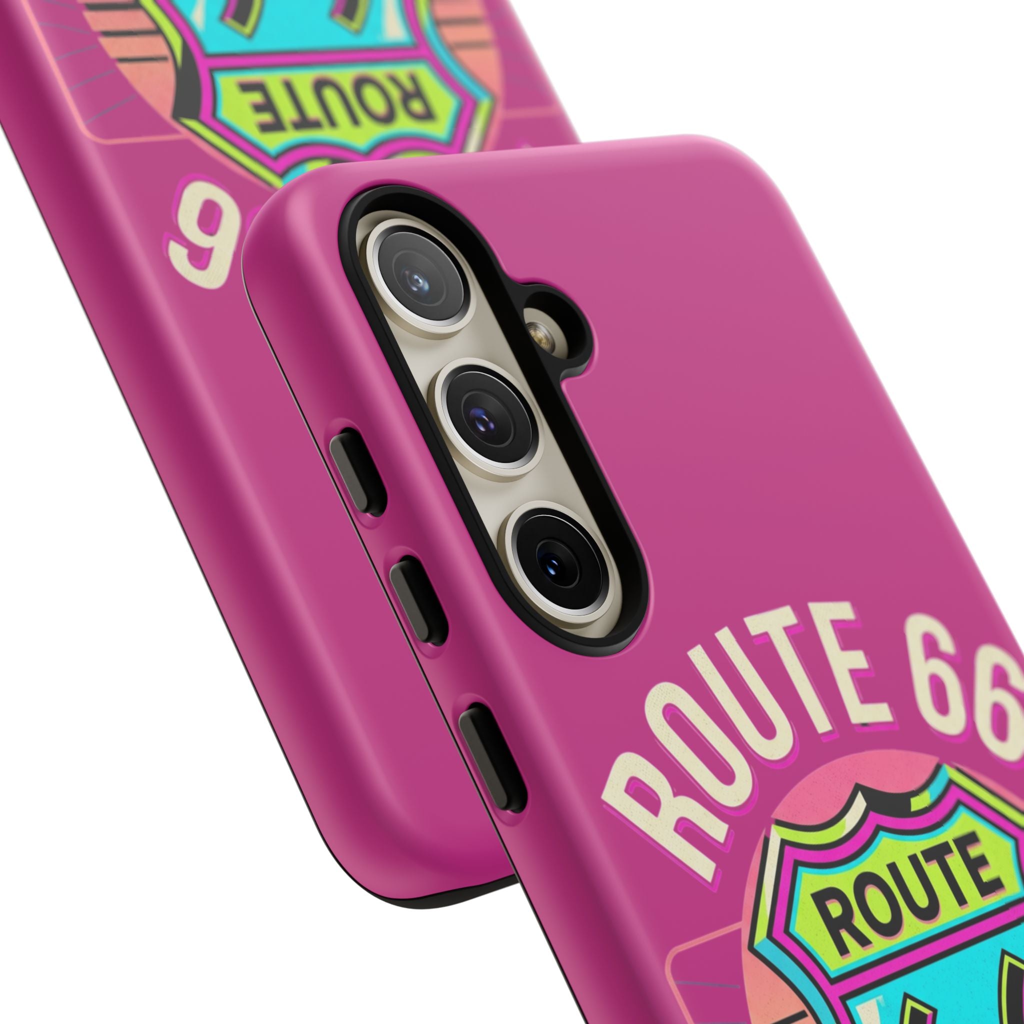 Route 66 Phone Case — Retro Neon Road Trip iPhone Cover