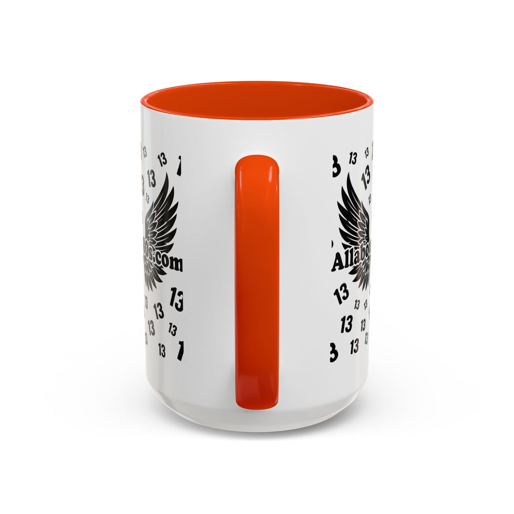 Number 13 Accent Mug — Bold Sports-Style Ceramic Coffee Cup (11oz/15oz)