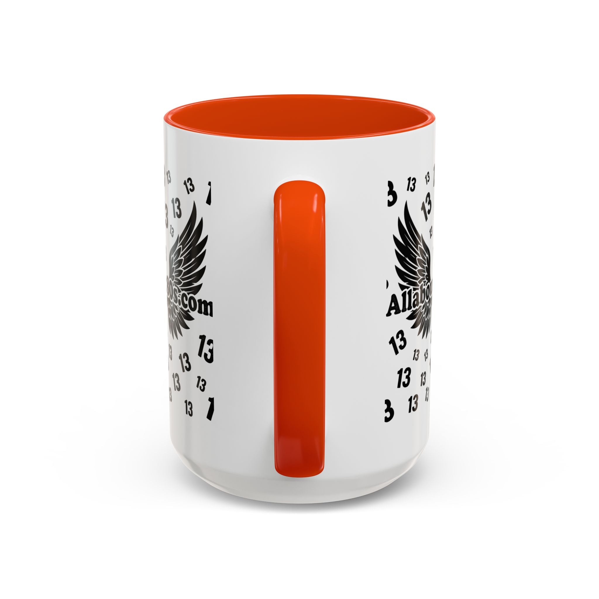 Number 13 Accent Mug — Bold Sports-Style Ceramic Coffee Cup (11oz/15oz)