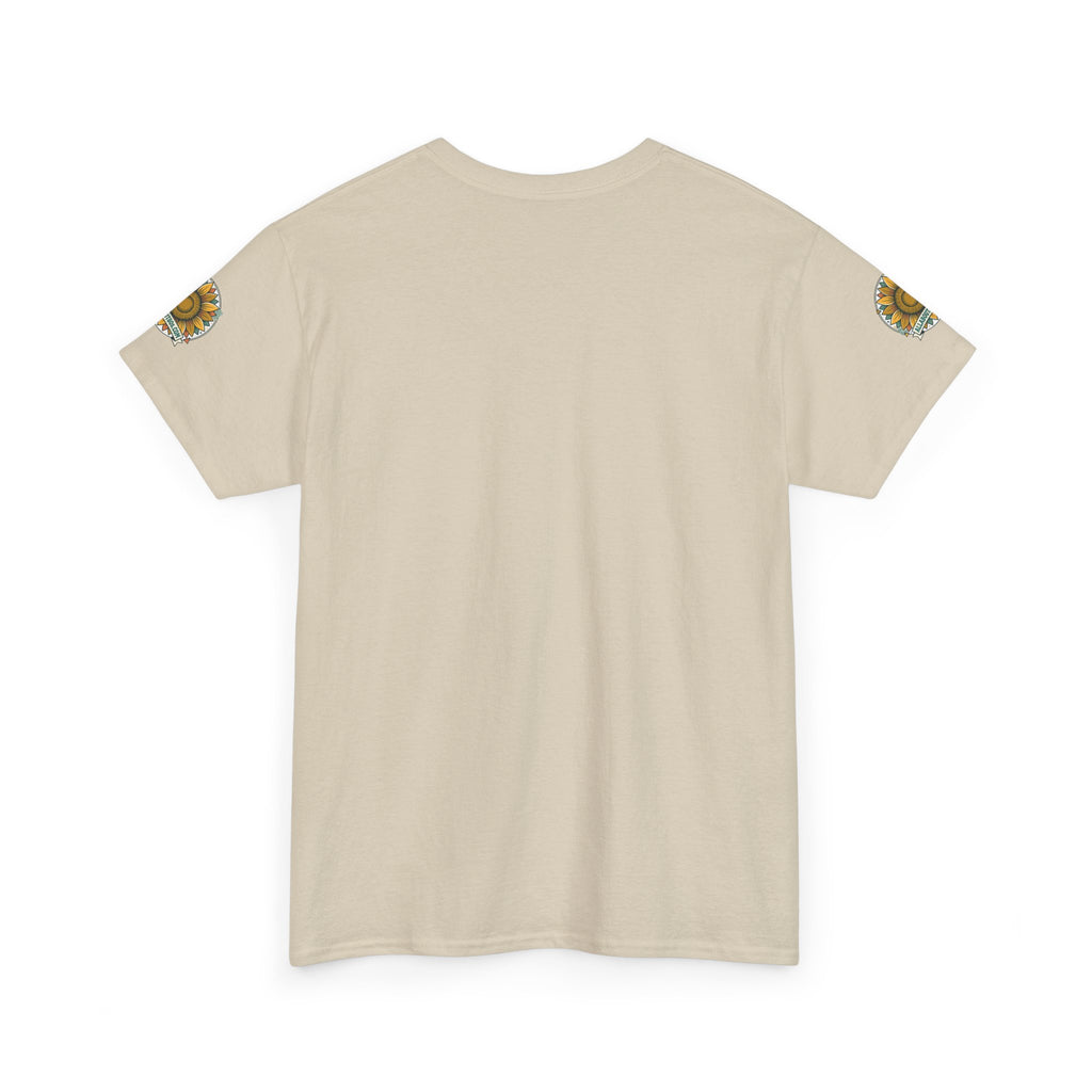 Sunflower Logo T-Shirt — AllAbout80s.com Vintage Floral Tee