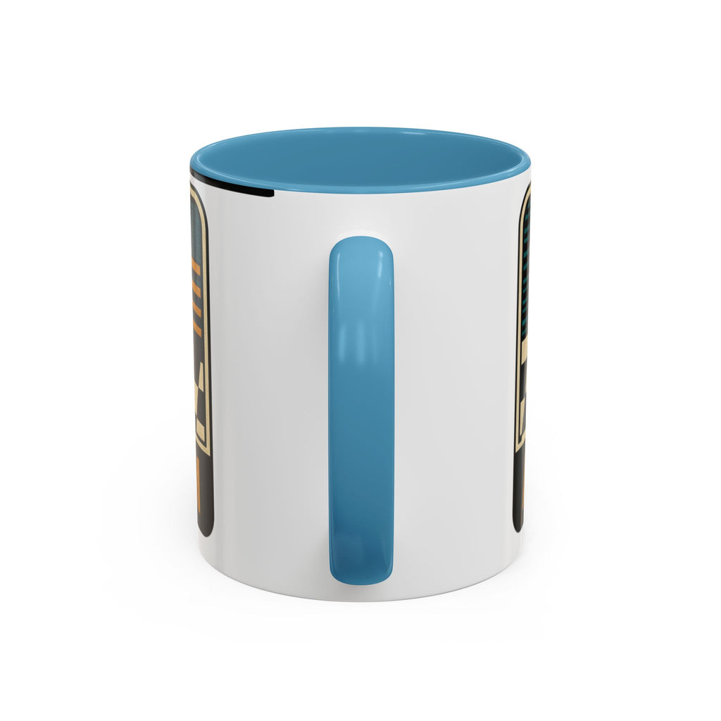 Route 66 Retro Checkerboard Coffee Mug — Vintage Road Trip 11/15oz Accent Mug