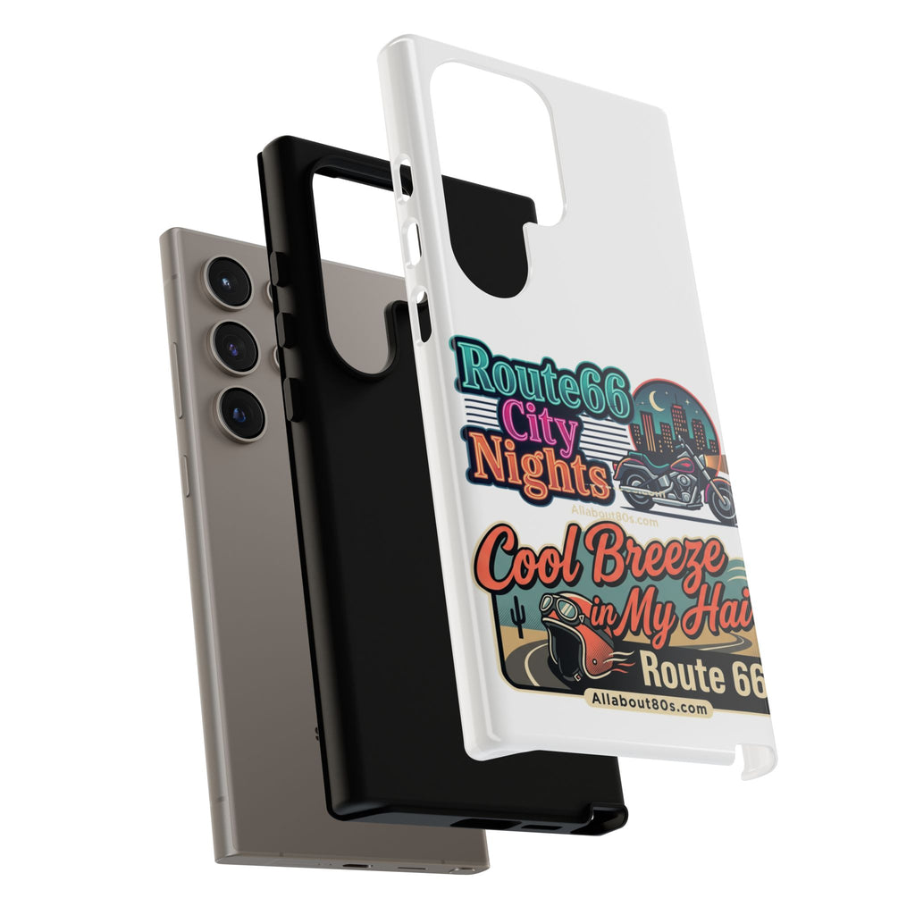 Phone Case — Route 66 City Nights Motorcycle Design