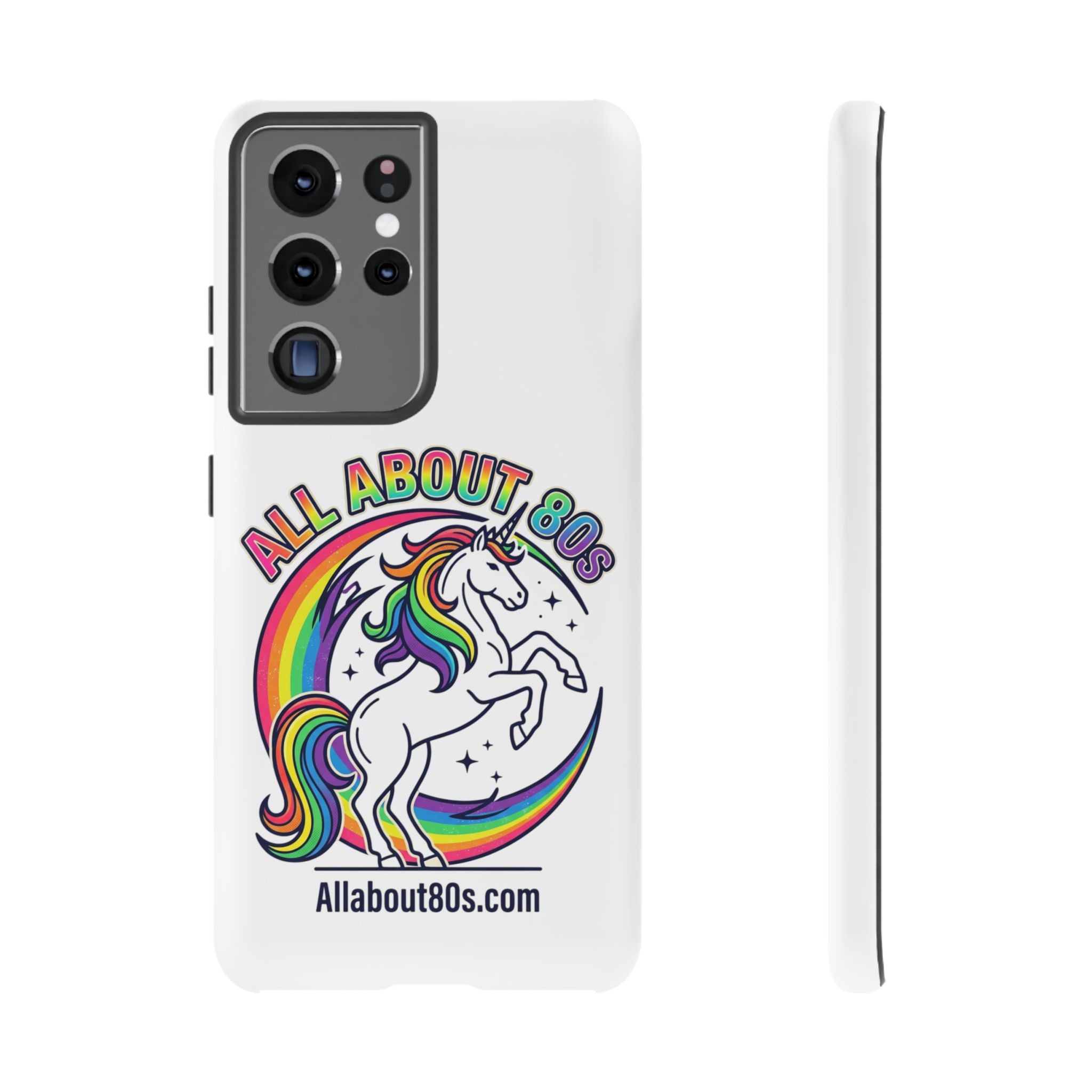 All About 80s Rainbow Unicorn Phone Case