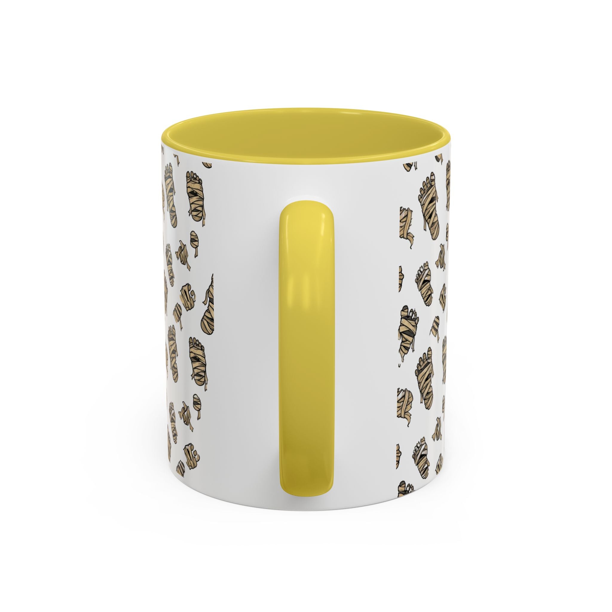 Mummy Pattern Coffee Mug (11oz & 15oz) – Retro Monster Tea Cup with AllAbout80s.com Design