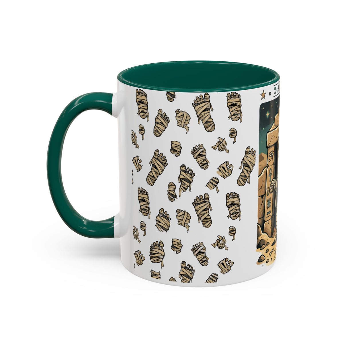 Mummy Mug – Cute Cartoon Egyptian Mummy Coffee Cup (11oz & 15oz)