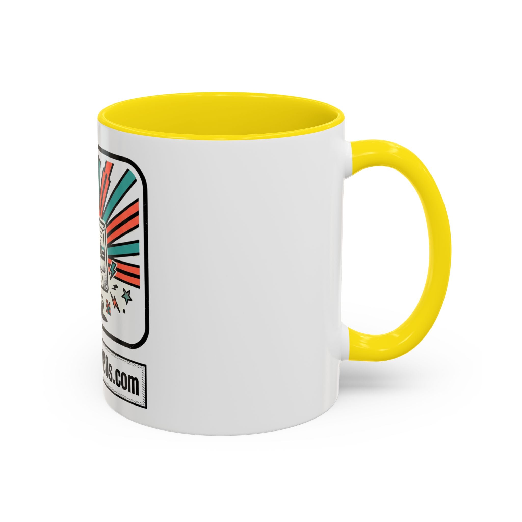 Allabout80s.com Retro Logo Accent Coffee Mug (11/15oz)