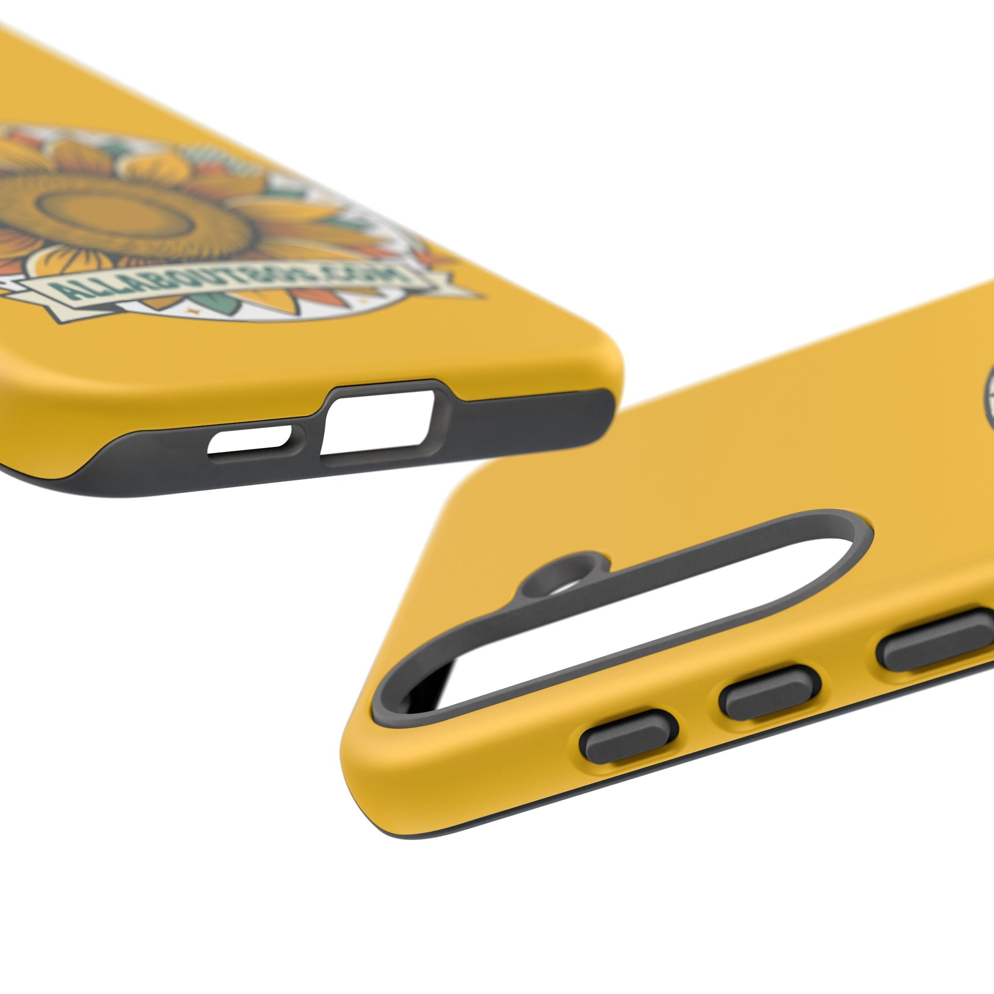 Sunflower Logo Phone Case — AllAbout80s.com Yellow Protective Cover