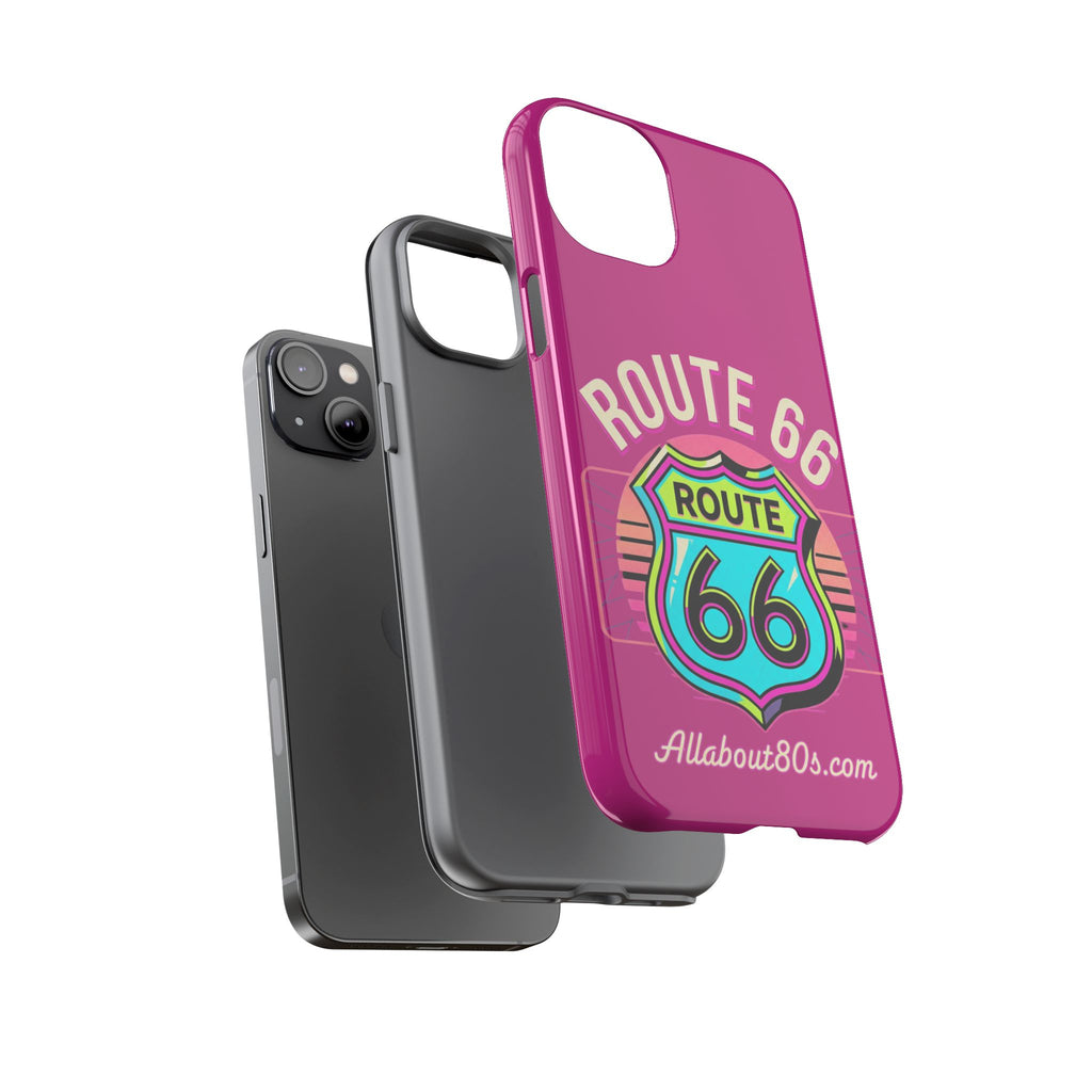 Route 66 Phone Case — Retro Neon Road Trip iPhone Cover