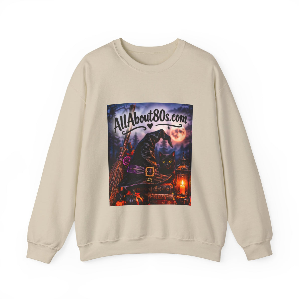 80s Witch Retro Sweatshirt — AllAbout80s.com Halloween Crewneck