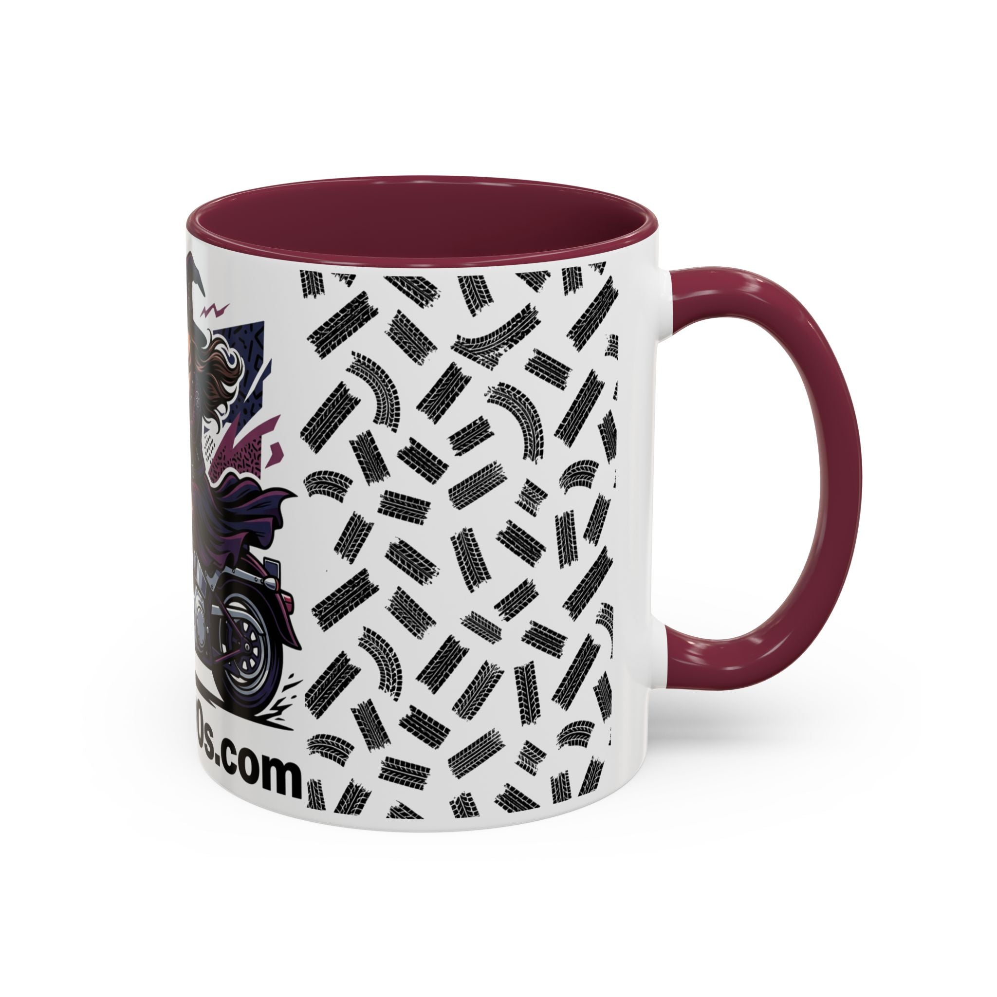 Witch Rider Coffee Mug — Halloween Motorcycle Witch 11oz/15oz
