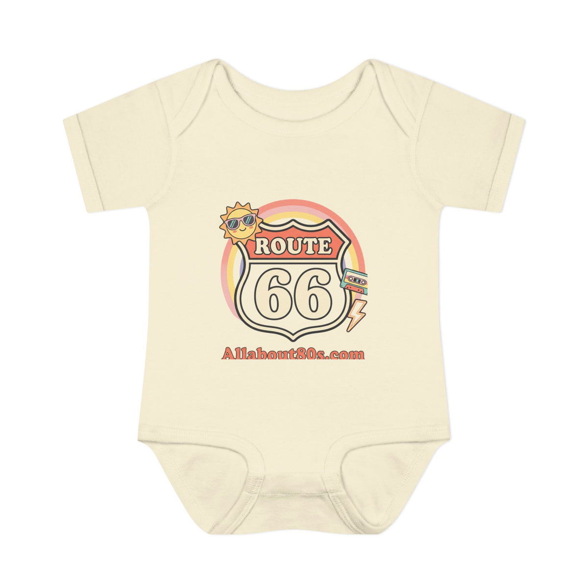 Route 66 Baby Bodysuit – Retro Travel Infant Onesie
