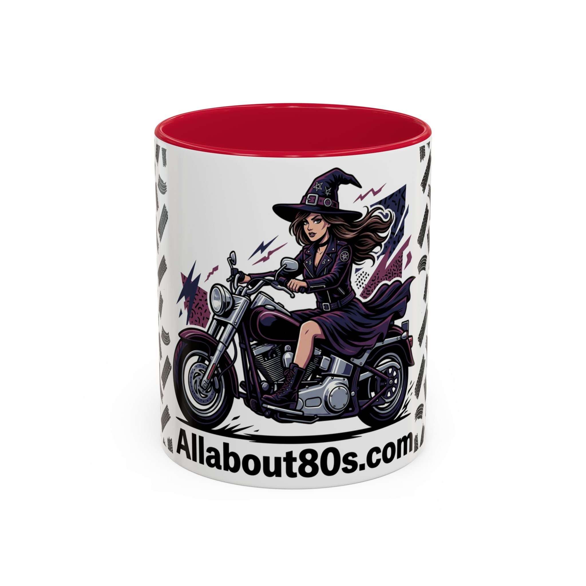 Witch Rider Coffee Mug — Halloween Motorcycle Witch 11oz/15oz