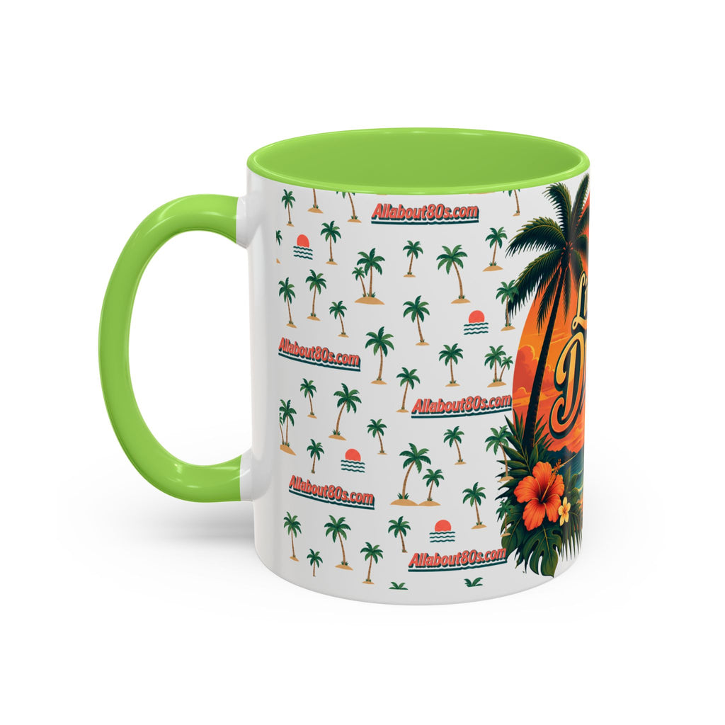 Live Your Dreams Tropical Sunset Mug