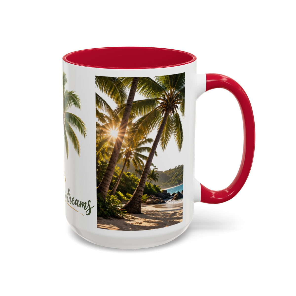 Live Your Dreams Palm Tree Mug